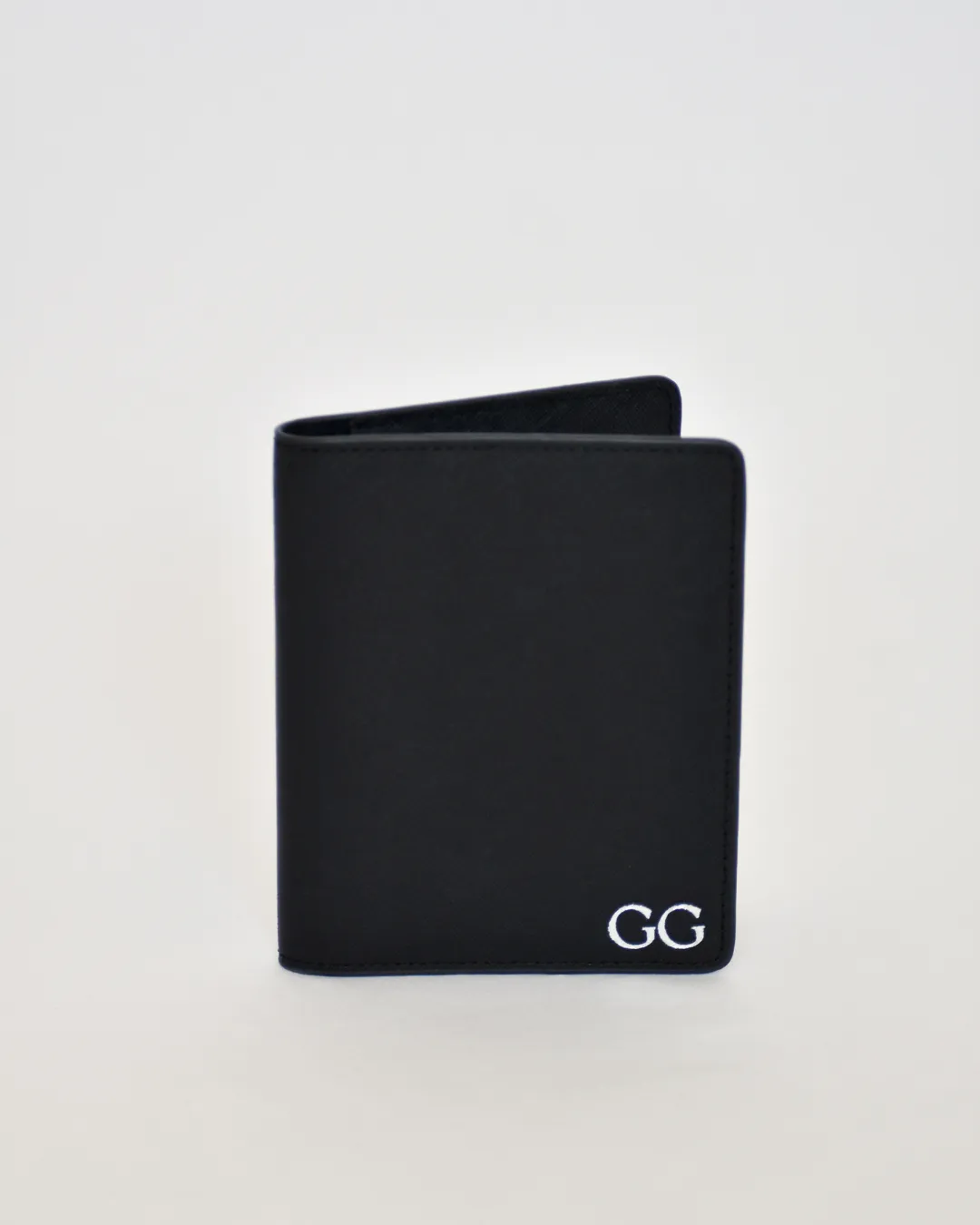 PRE ORDER - Personalised Leather Passport Holder- Black