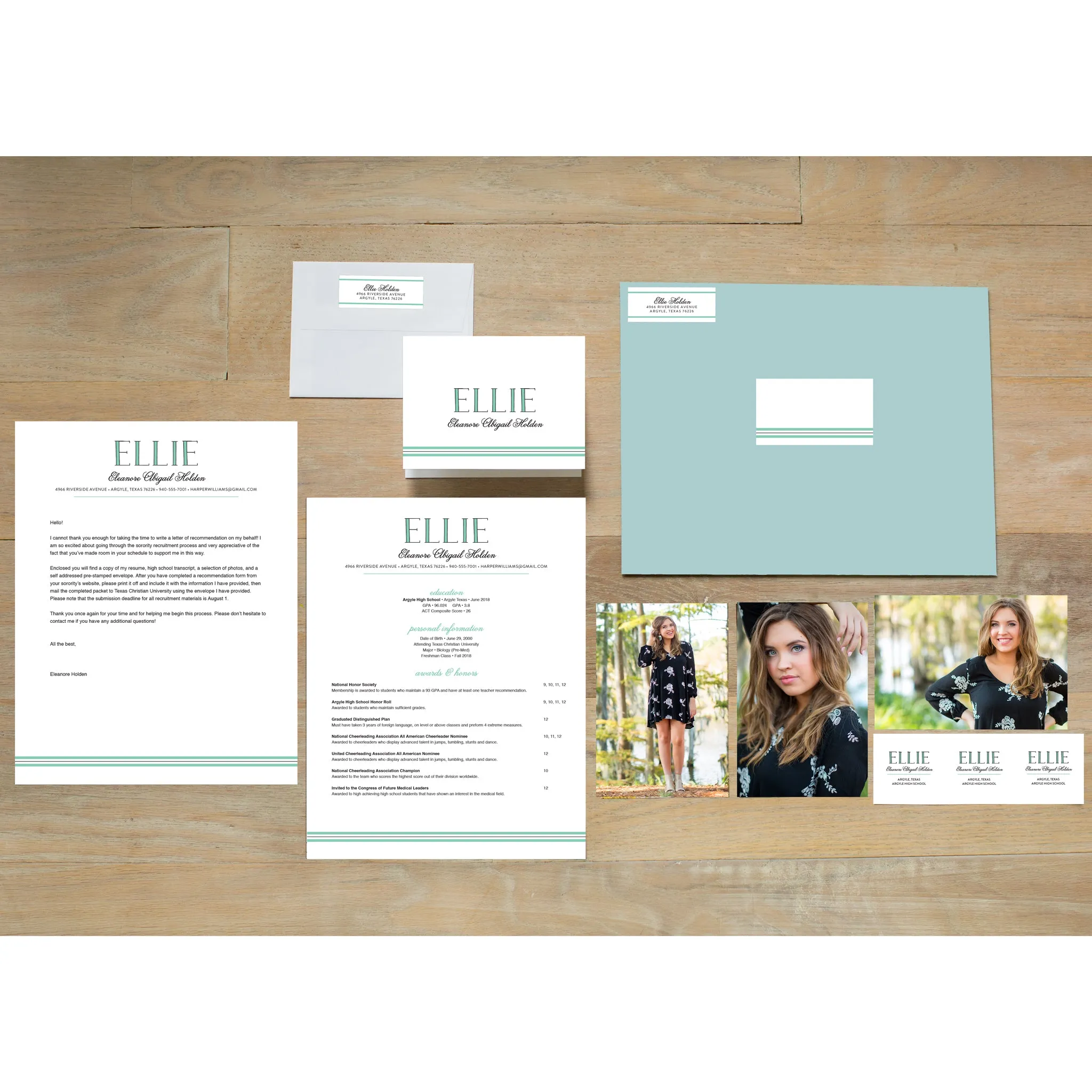 Preppy Name Complete Sorority Packet
