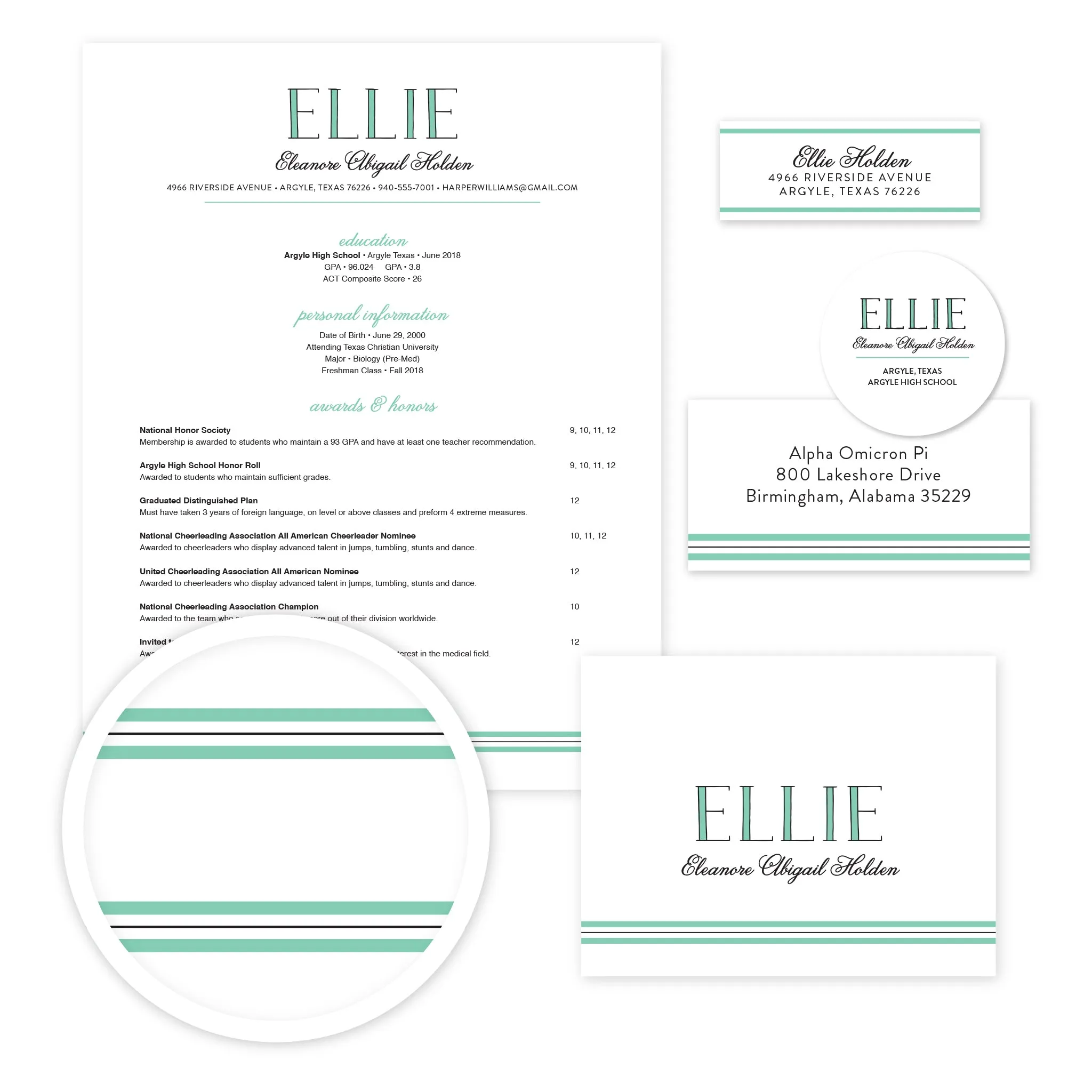 Preppy Name Complete Sorority Packet