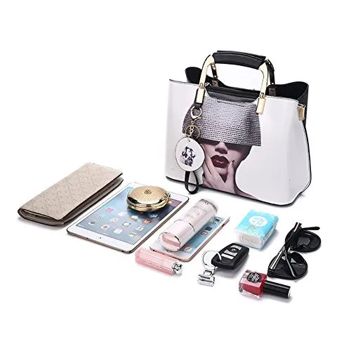 Purses and Handbags Top Handle Satchel Shoulder Bags for Women Ladies PU Leather Totes From Nevenka (3)