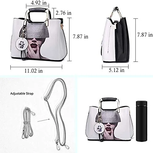 Purses and Handbags Top Handle Satchel Shoulder Bags for Women Ladies PU Leather Totes From Nevenka (3)