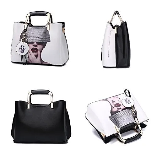 Purses and Handbags Top Handle Satchel Shoulder Bags for Women Ladies PU Leather Totes From Nevenka (3)