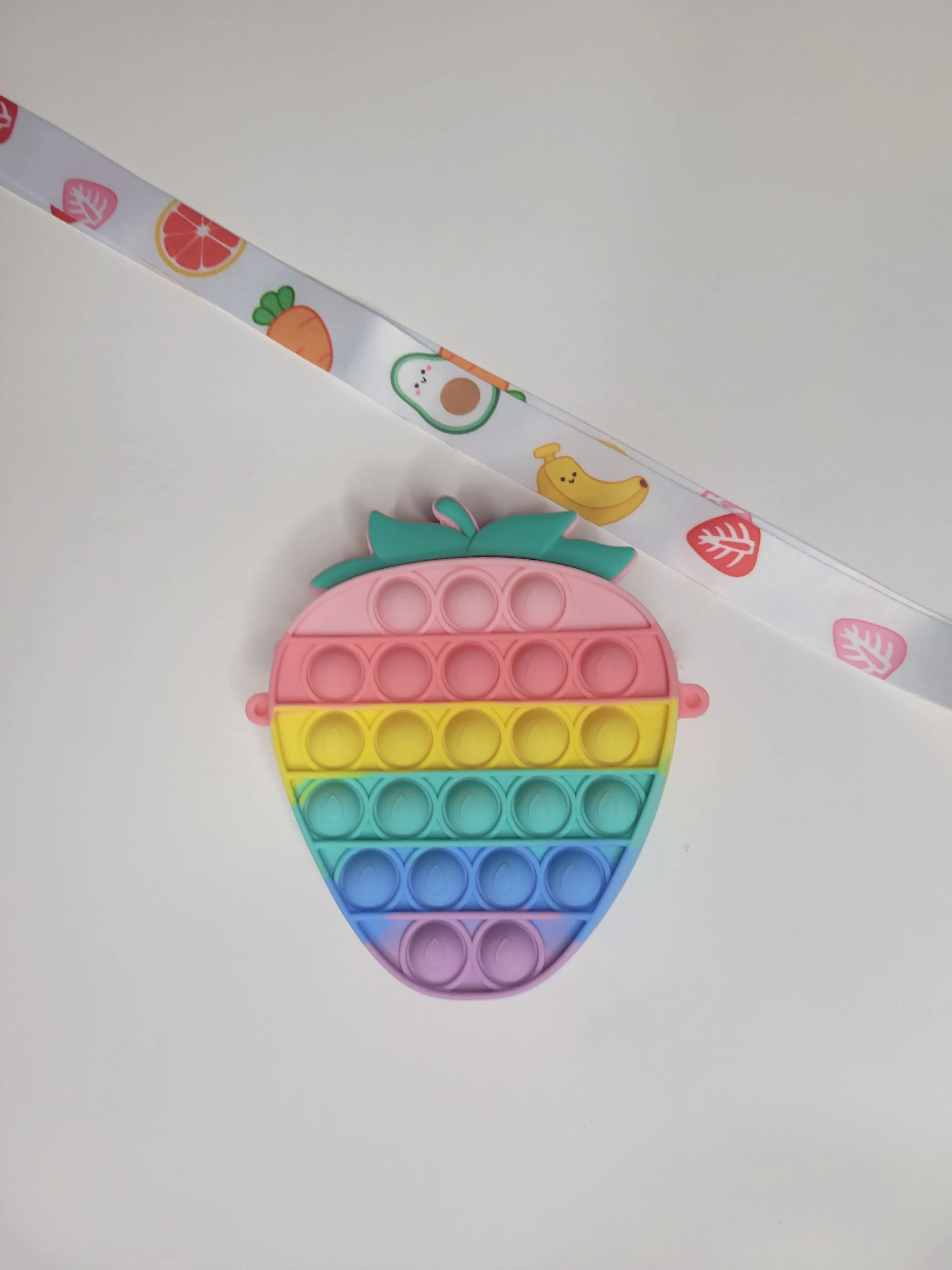 Rainbow Strawberry Bubble Bag