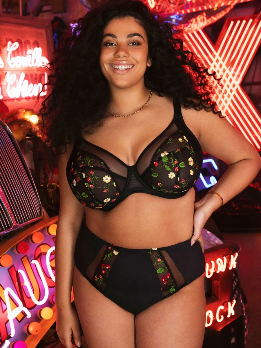 Samira Plunge Bra - Black