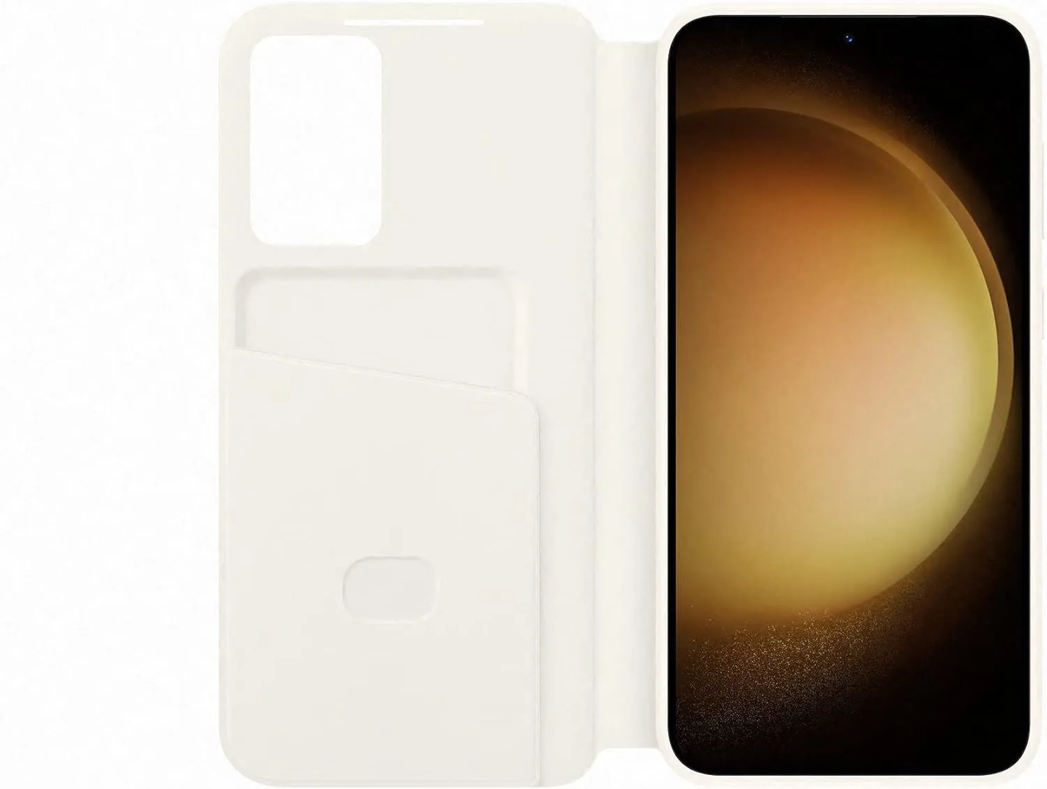 Samsung Galaxy S23 Plus Smart View Wallet Case Cream - EF-ZS916CUEGWW
