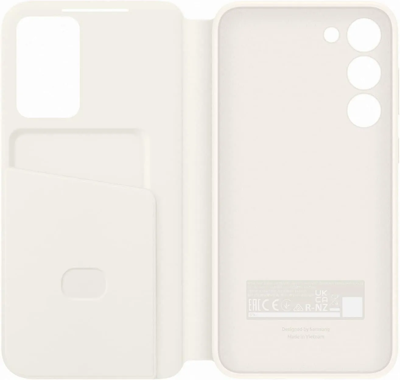 Samsung Galaxy S23 Plus Smart View Wallet Case Cream - EF-ZS916CUEGWW