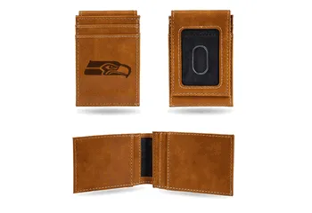Seattle Seahawks - Laser Engraved Front Pocket Wallet