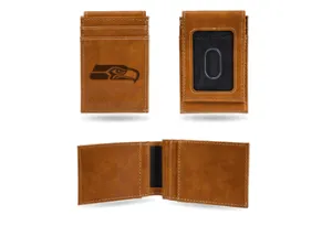 Seattle Seahawks - Laser Engraved Front Pocket Wallet