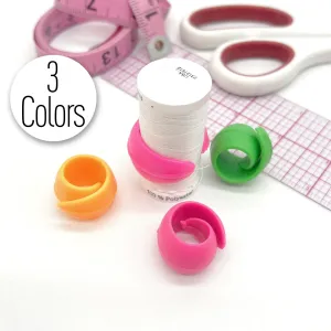 Set of 5 Silicone Spool Holder Bobbin Clamps in 3 colors