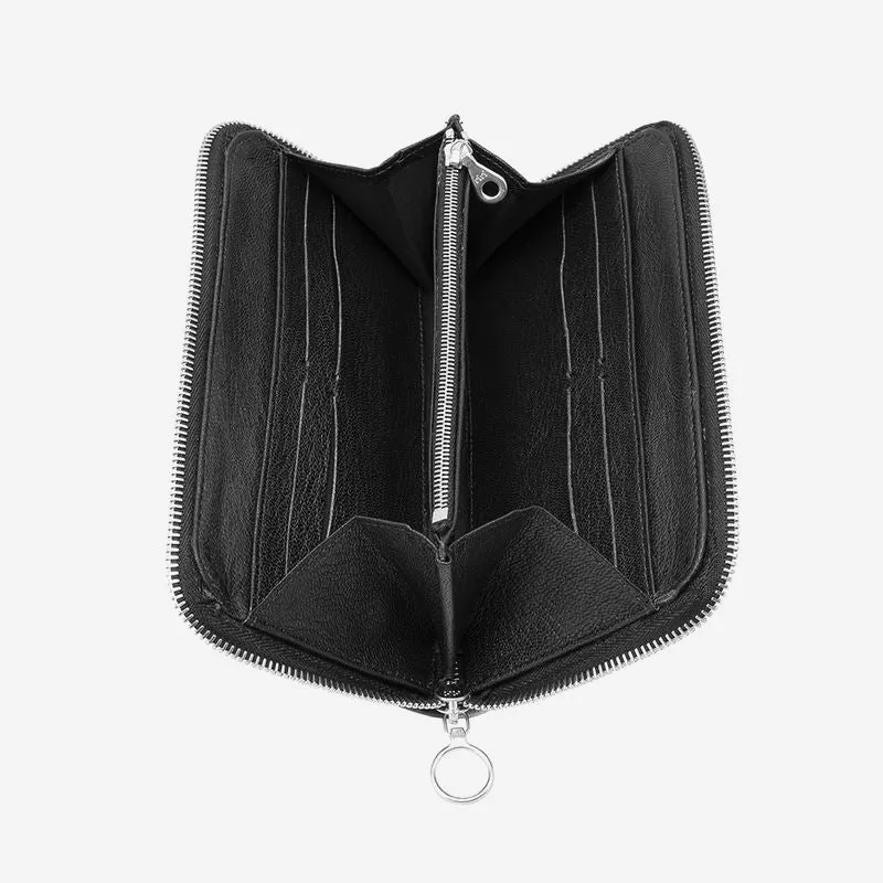Silver Chrysalis I Leather Wallet
