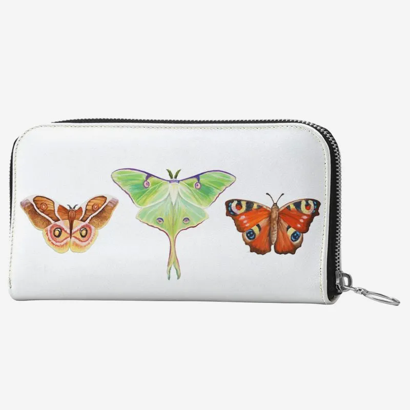 Silver Chrysalis I Leather Wallet