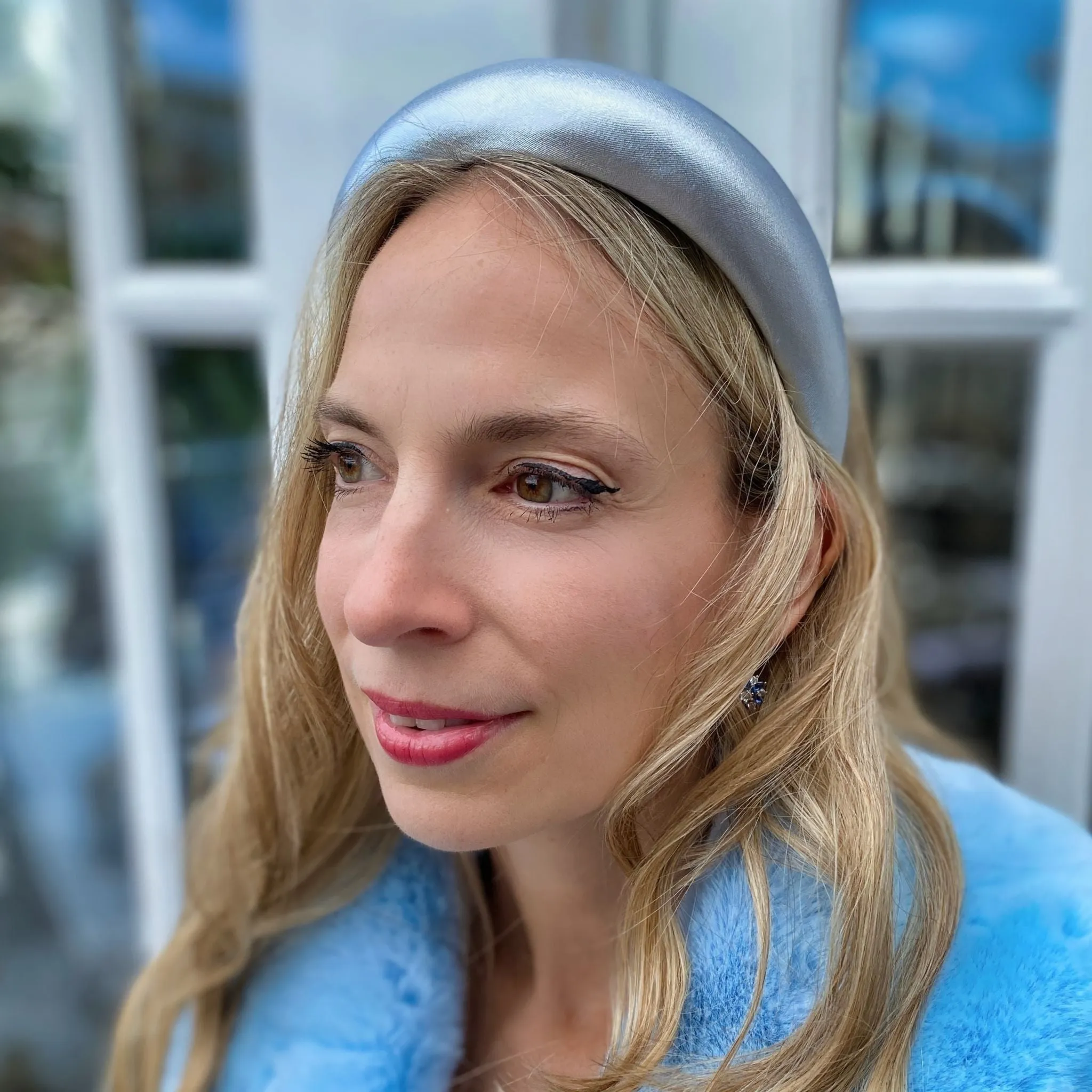 Silver Headband Silver Hair Band Padded Alice Band