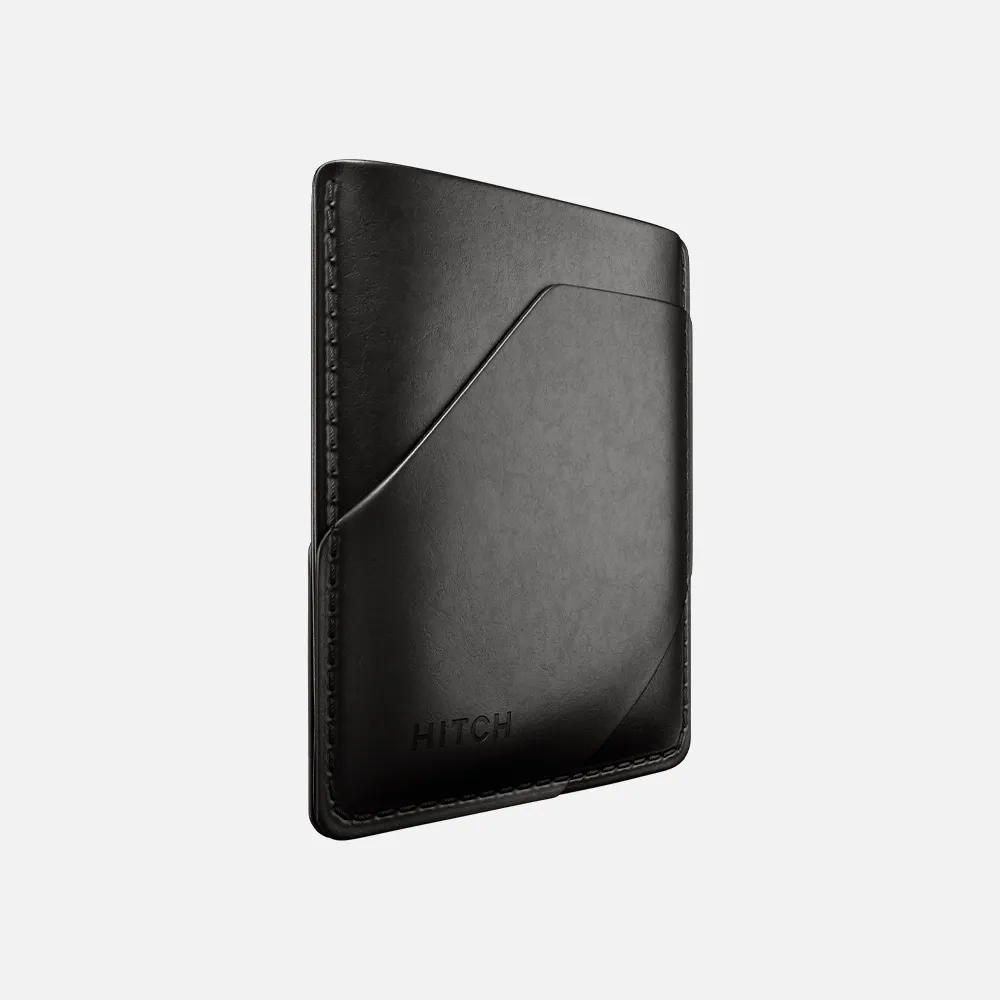Simple Cardholder - Natural Genuine Leather - Black