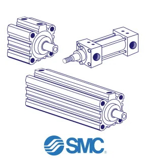 SMC CDQ2B160-35DC Pneumatic Cylinder
