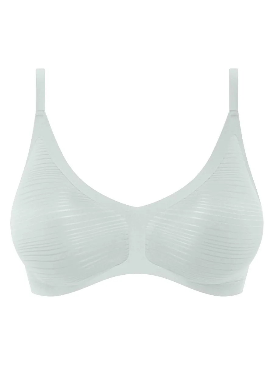 SoftStretch Stripes Padded Bralette - Ballad Blue