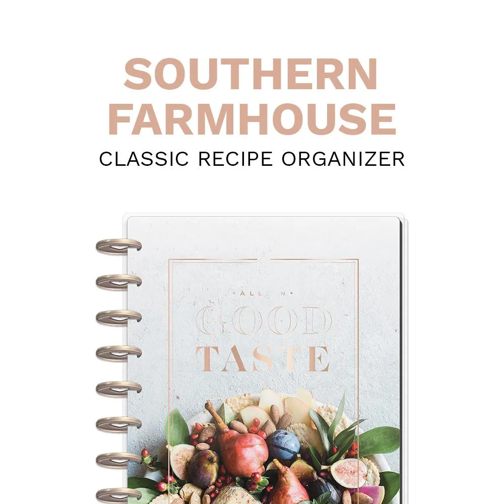 Southern Farmhouse Classic Recipe Organizer