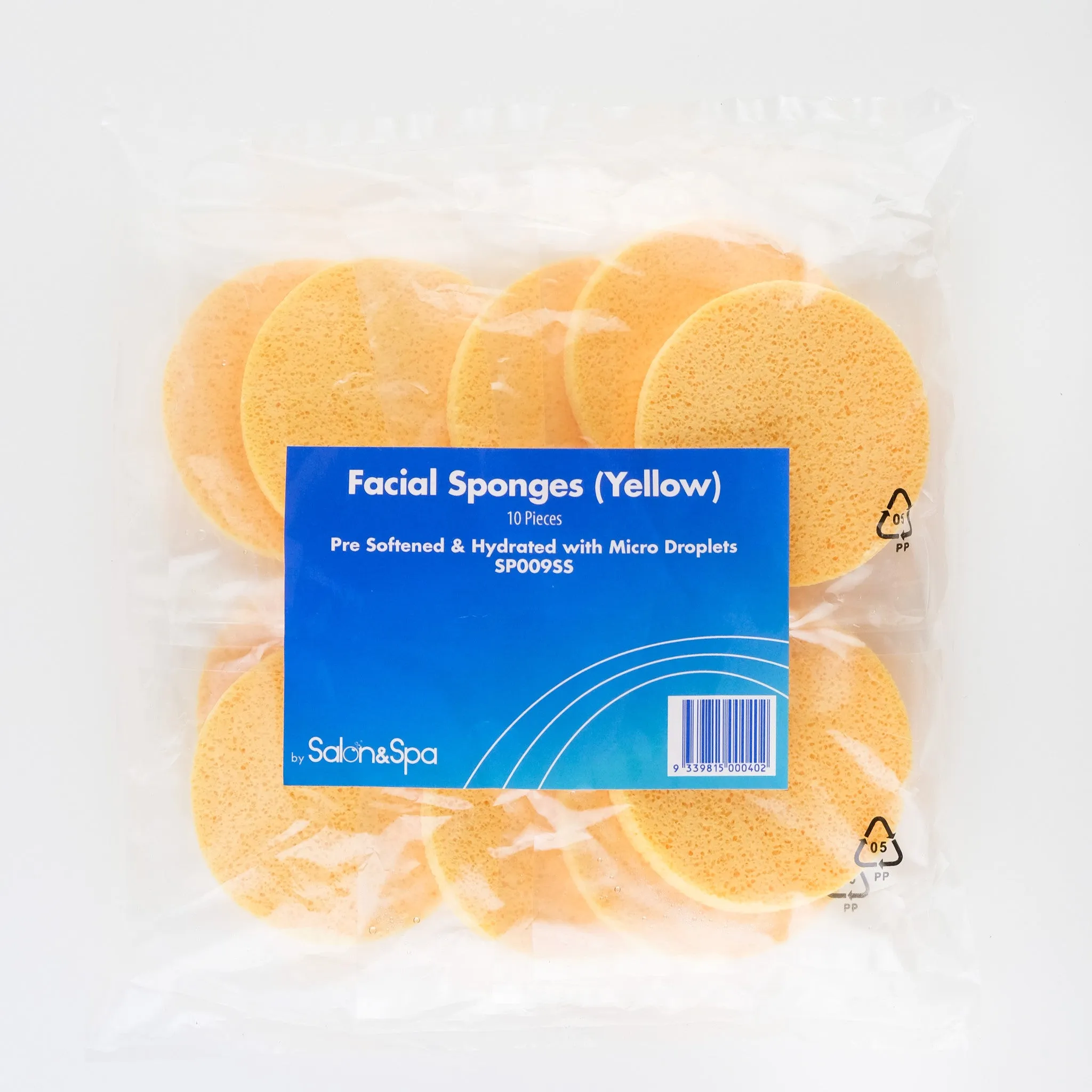 SPONGES ROUND YELLOW (10pcs)    CODE SP009SS