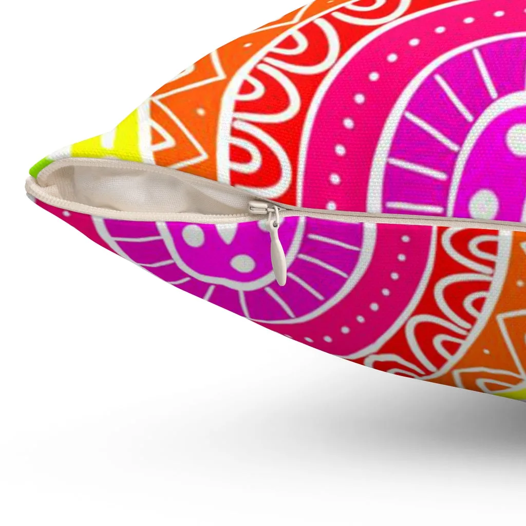 Spun Polyester Square Pillow