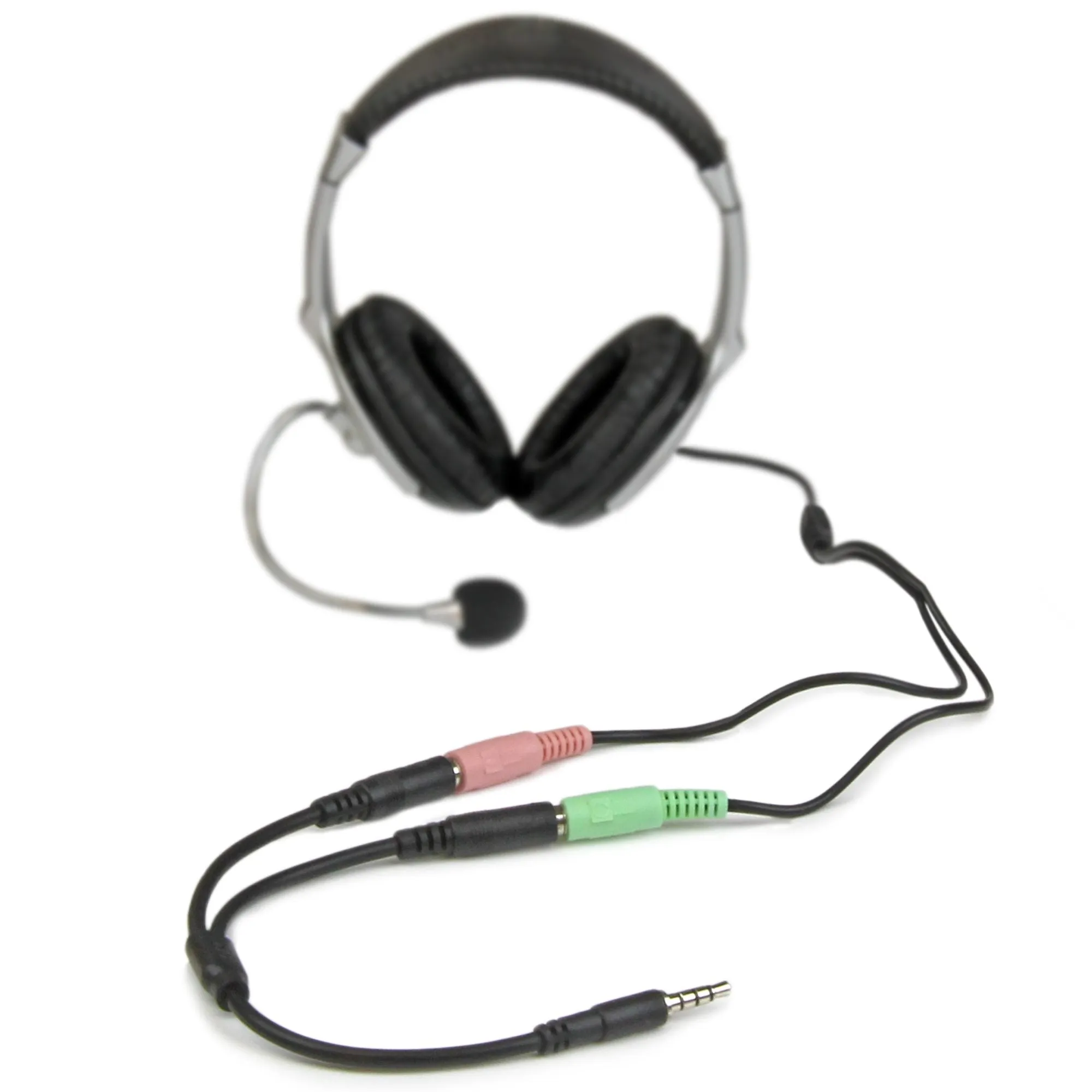 Startech.com Headset Adapter, Microphone & Headphone Splitter