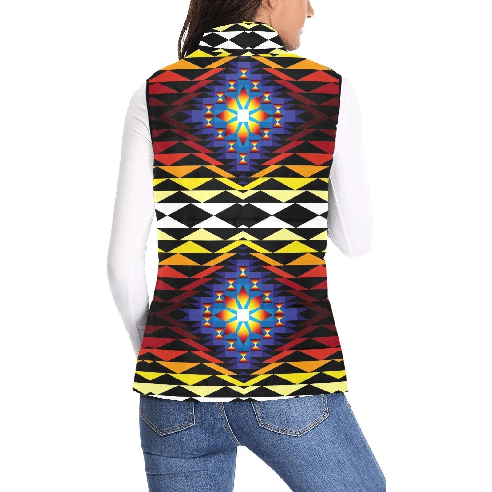 Sunset Blanket Women's Padded Vest Jacket