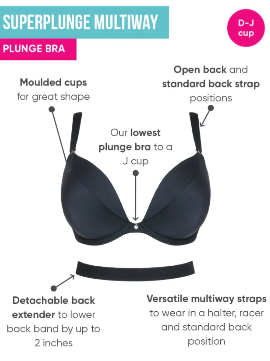 Superplunge Multiway Plunge Bra - Latte