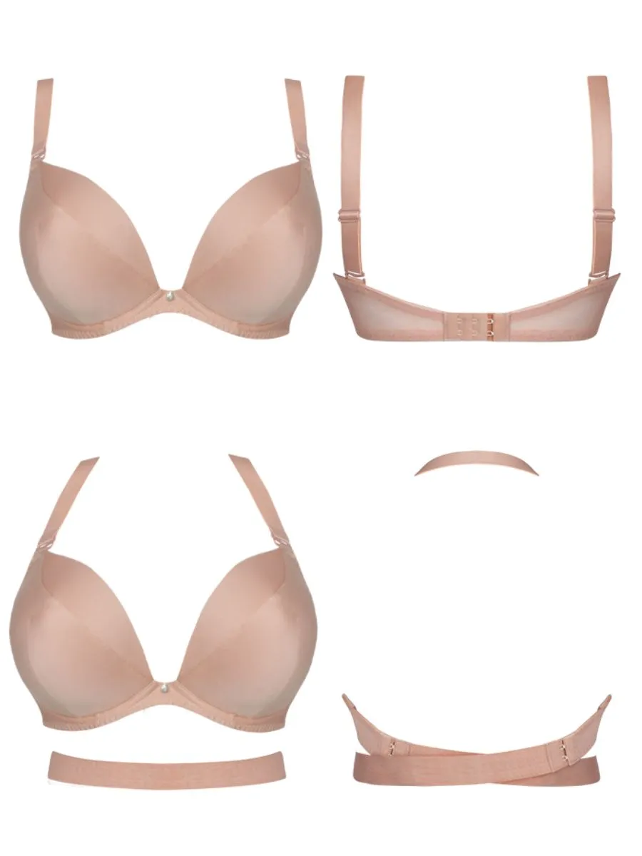 Superplunge Multiway Plunge Bra - Latte