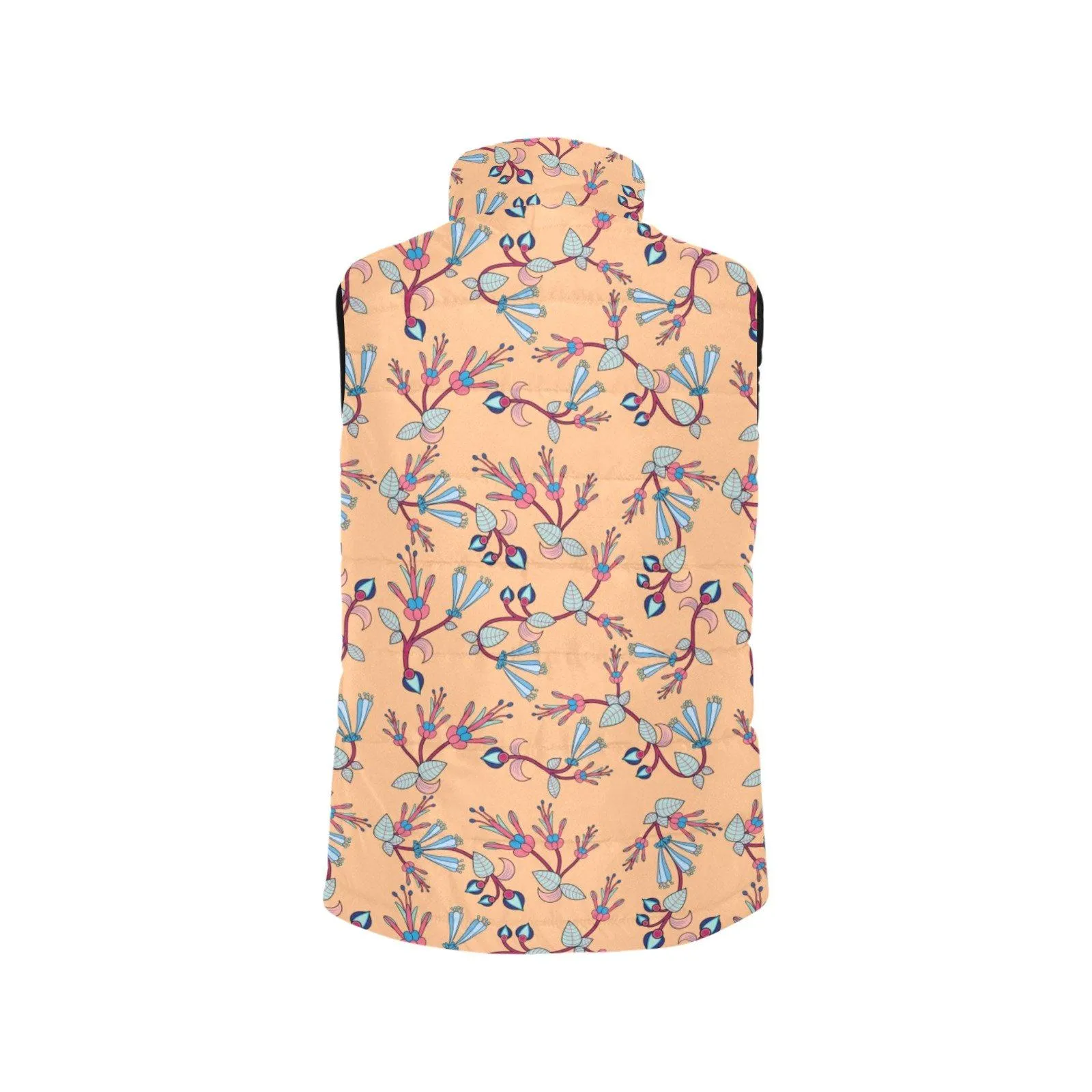 Swift Floral Peache Women's Padded Vest Jacket