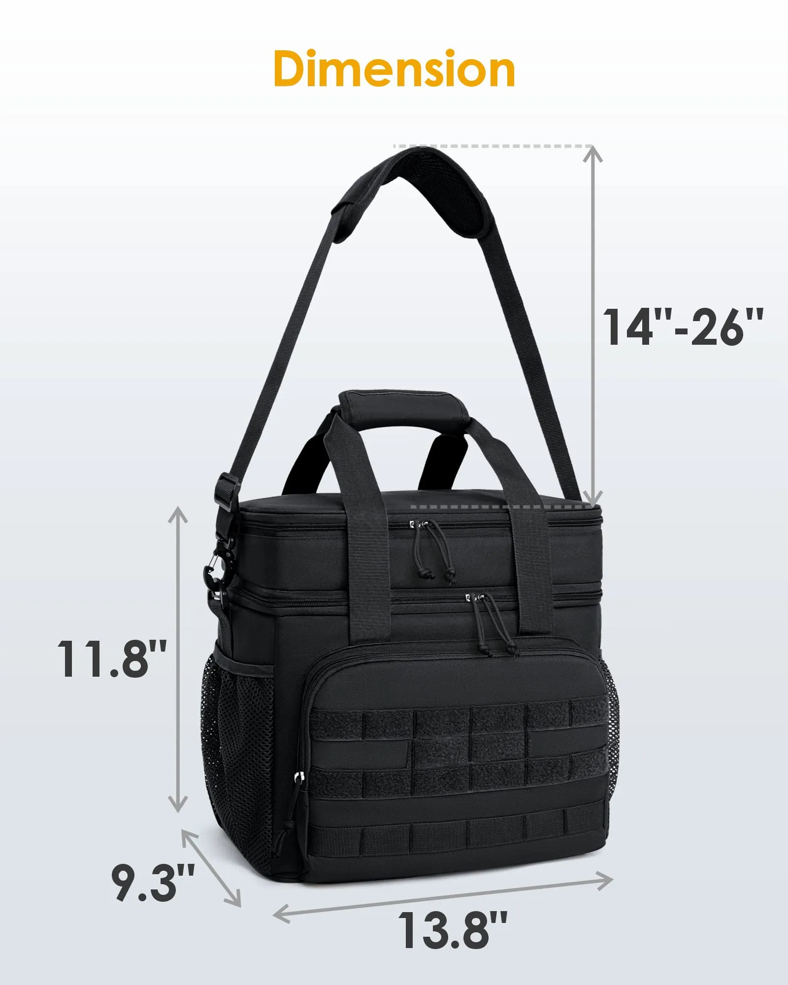 TBH001 Tactical Lunch Box for Men Women Double Deck