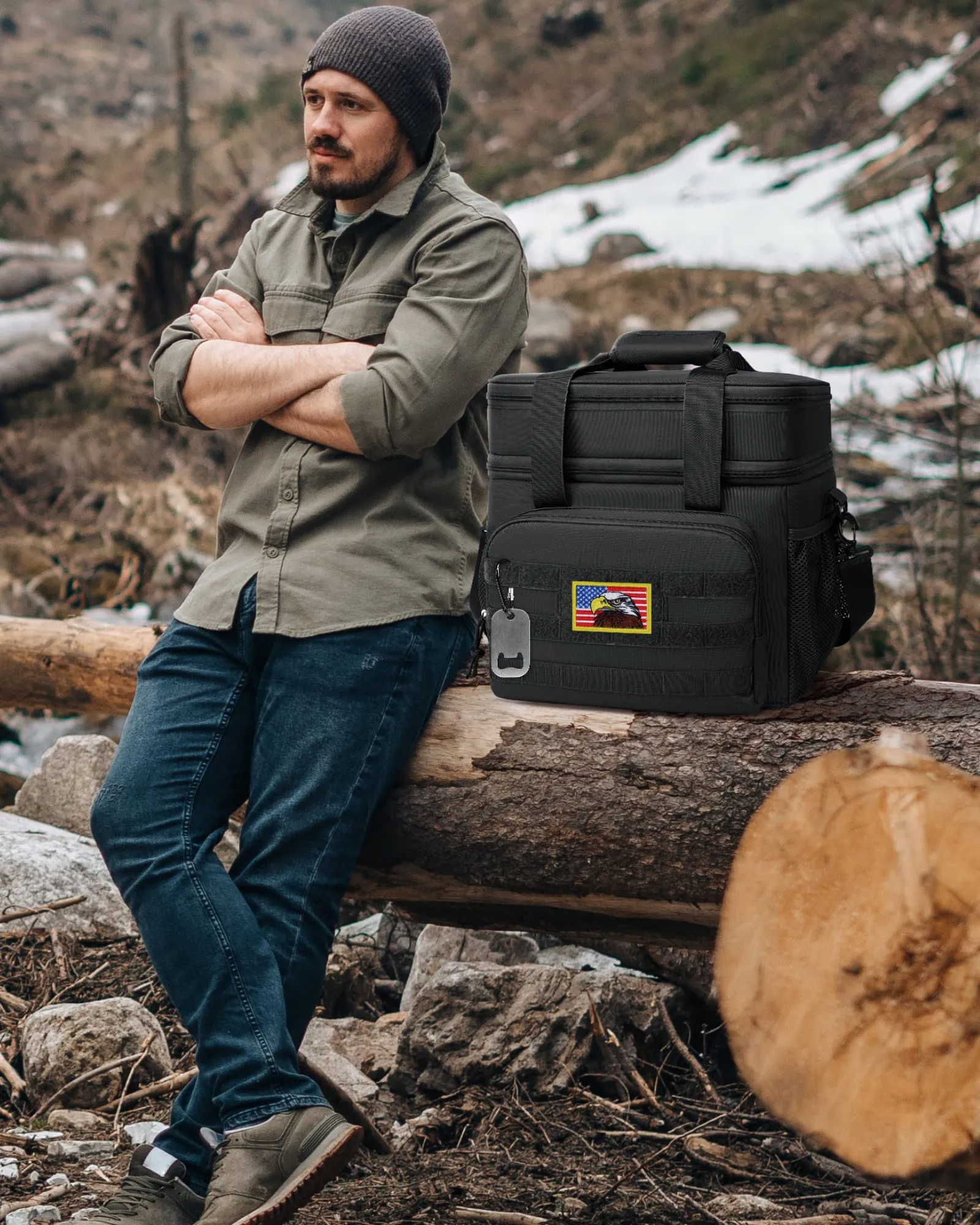 TBH001 Tactical Lunch Box for Men Women Double Deck