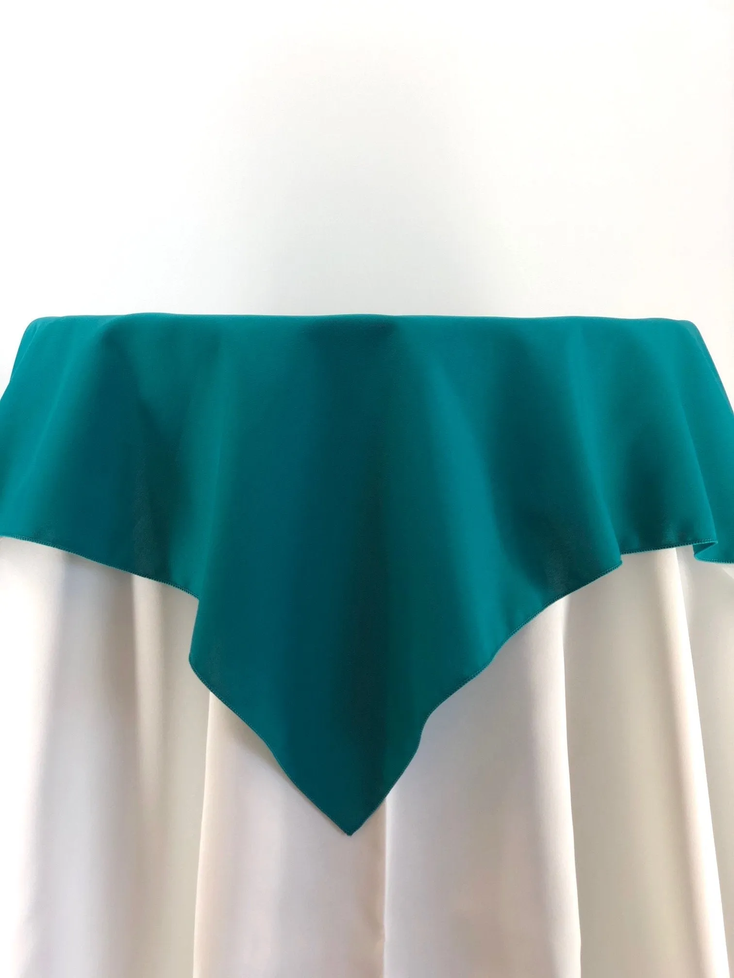 Teal Polyester Tablecloth