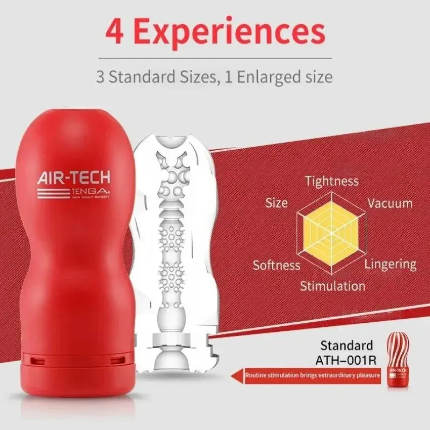 TENGA Pocket Pussy Male Masturbator - Vacuum Silicone Realistic Vaginal Sex Toys for Men