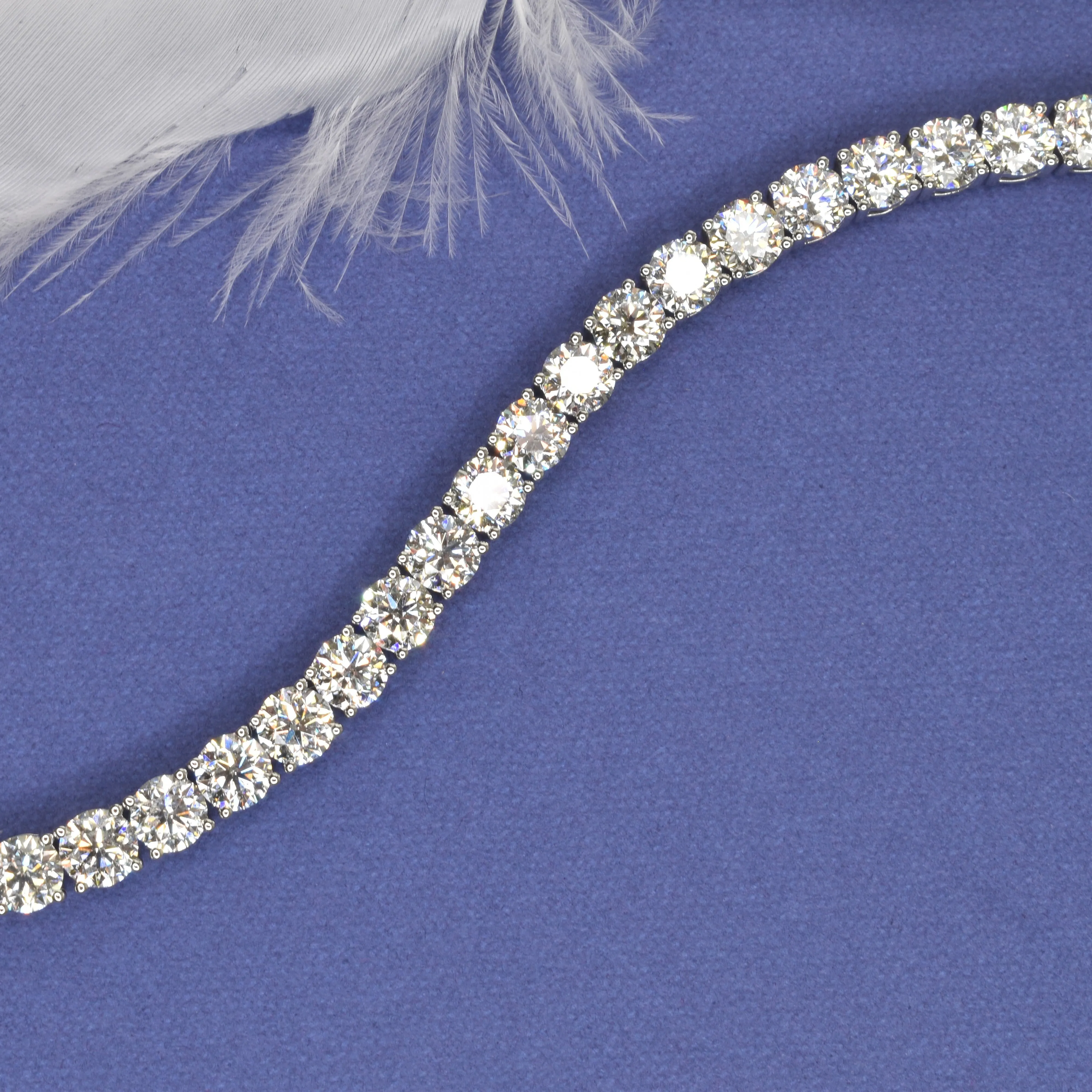 Tennis Bracelet using 0.40ct Diamonds