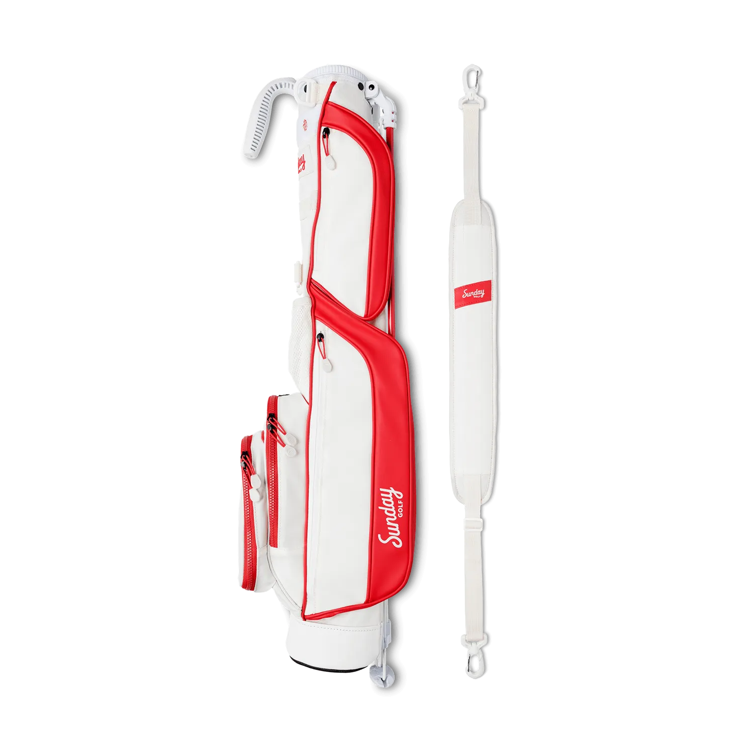 The Loma | Red & Off-White Par 3 Bag