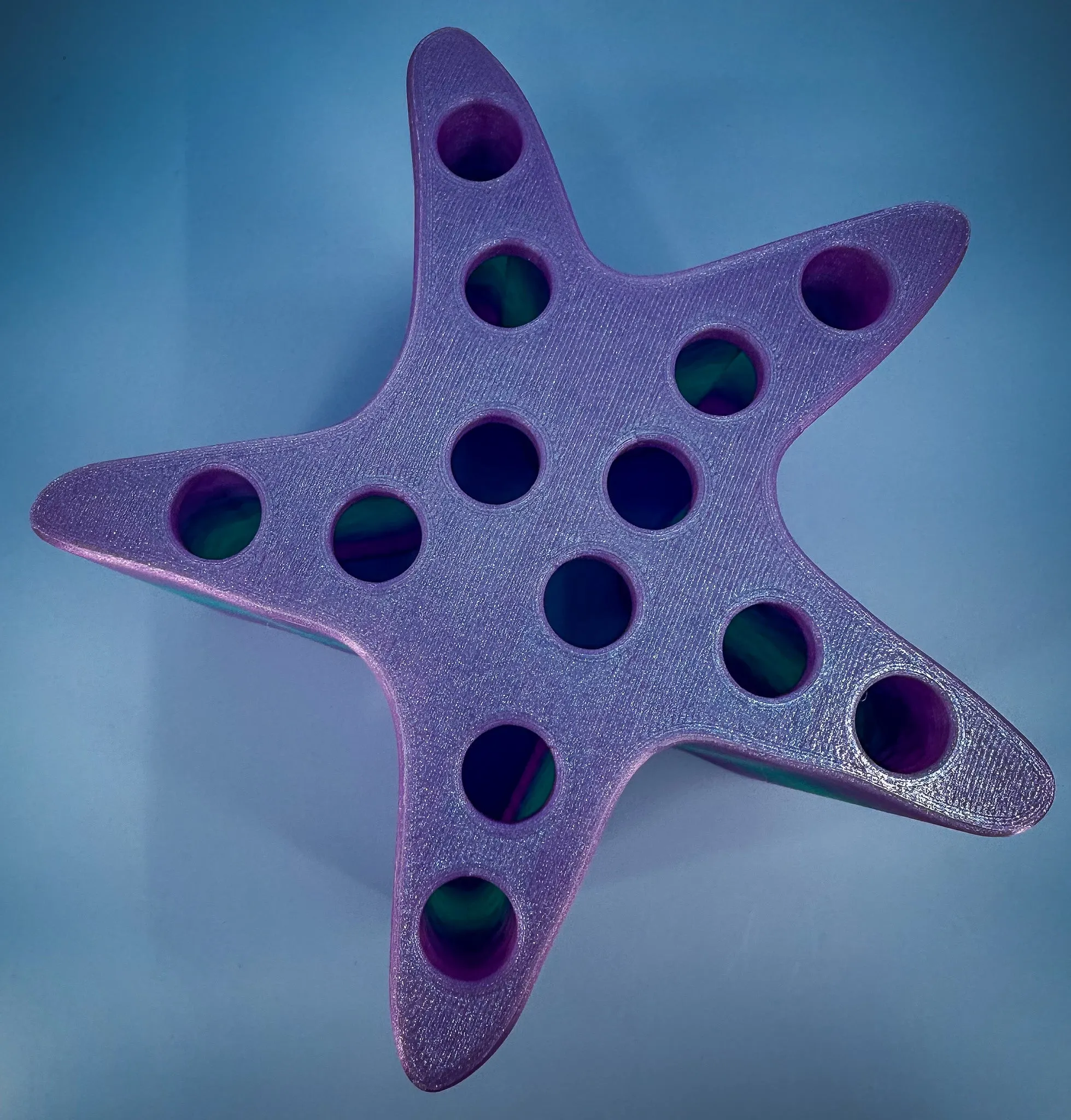 The Starfish- "Under the Sea Collection"- Vertical Dog Grooming Scissor Holder— 13 pairs, Simple organizer |