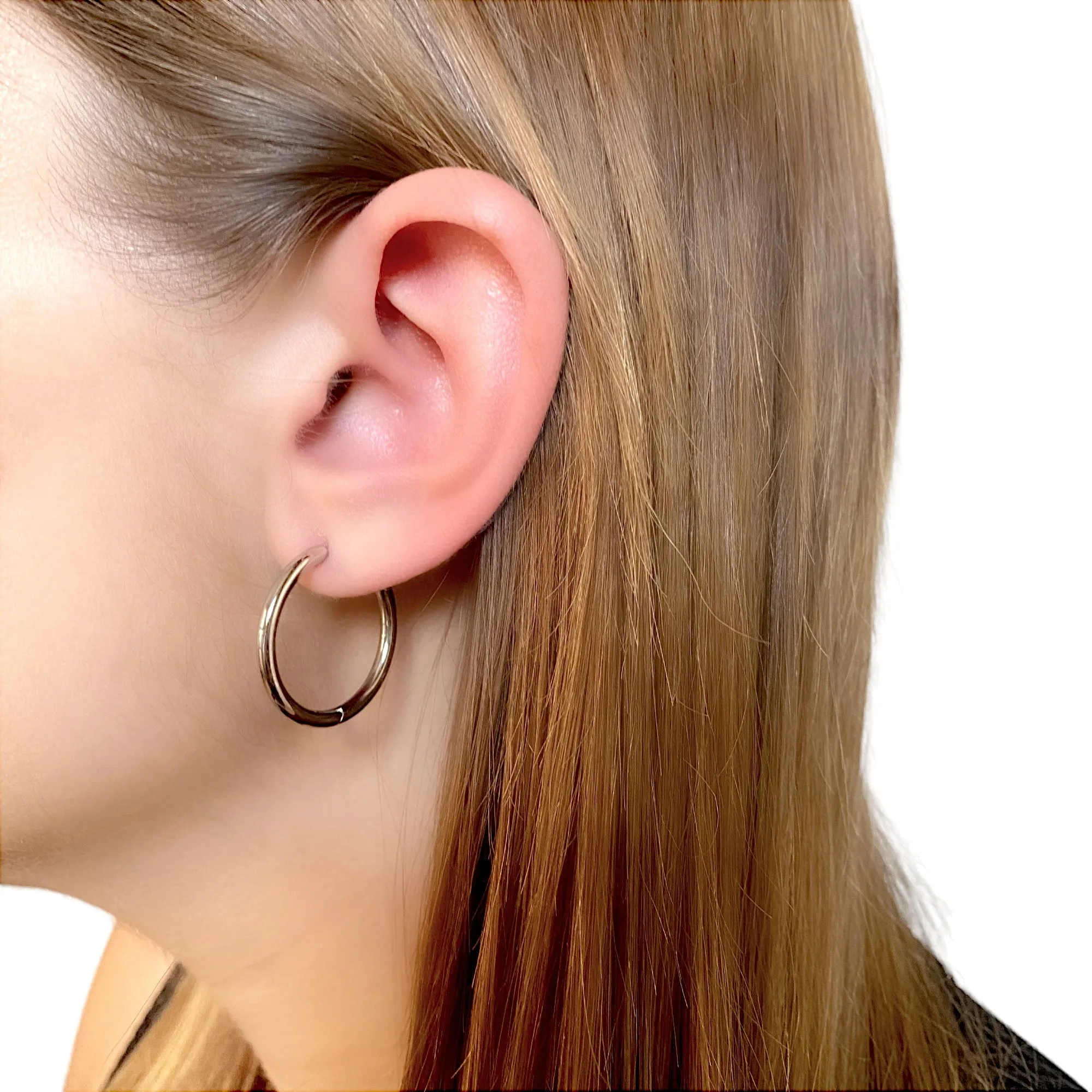 Titanium Hoops 25mm