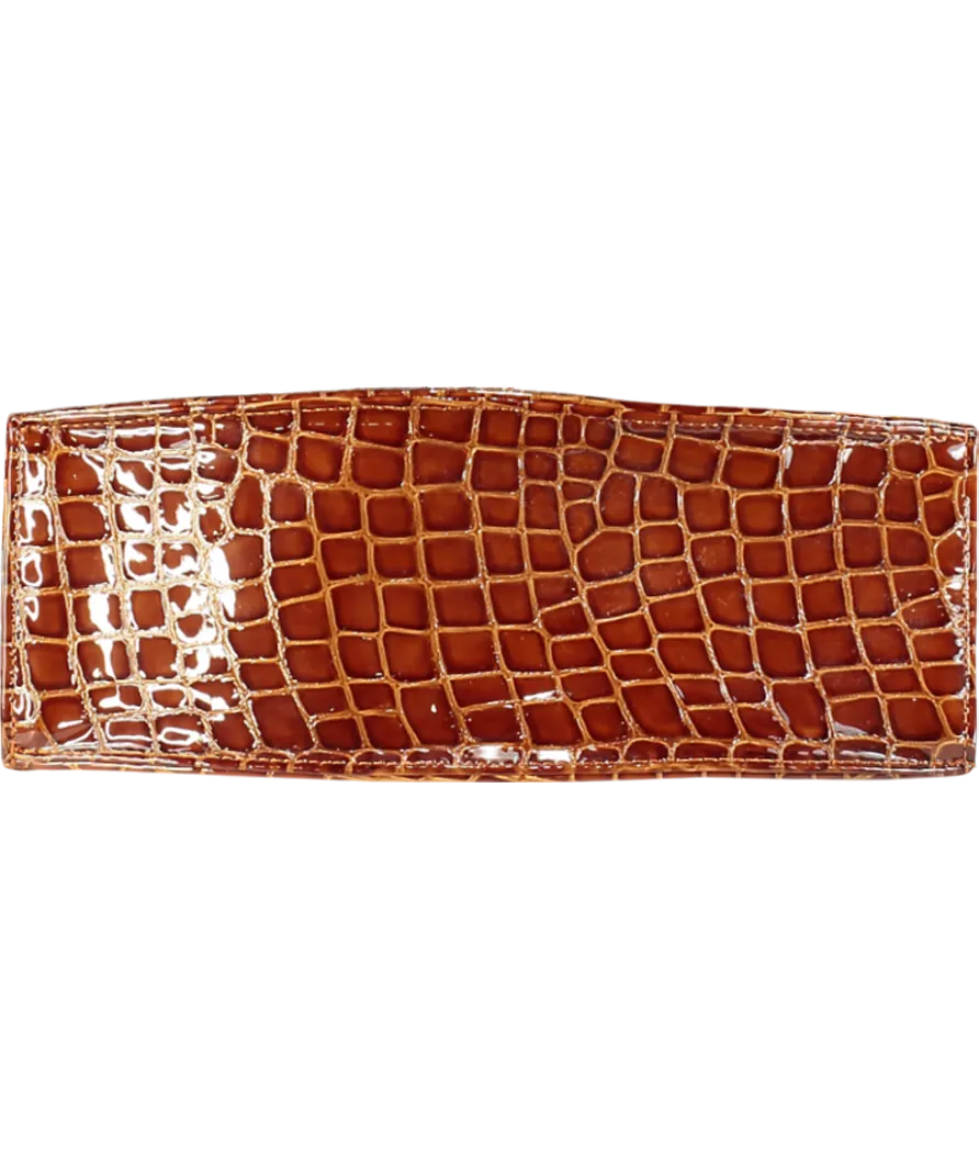 Vacare Brown Croc Effect Handbag