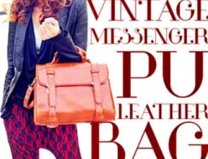 Vintage Messenger PU Leather Bag