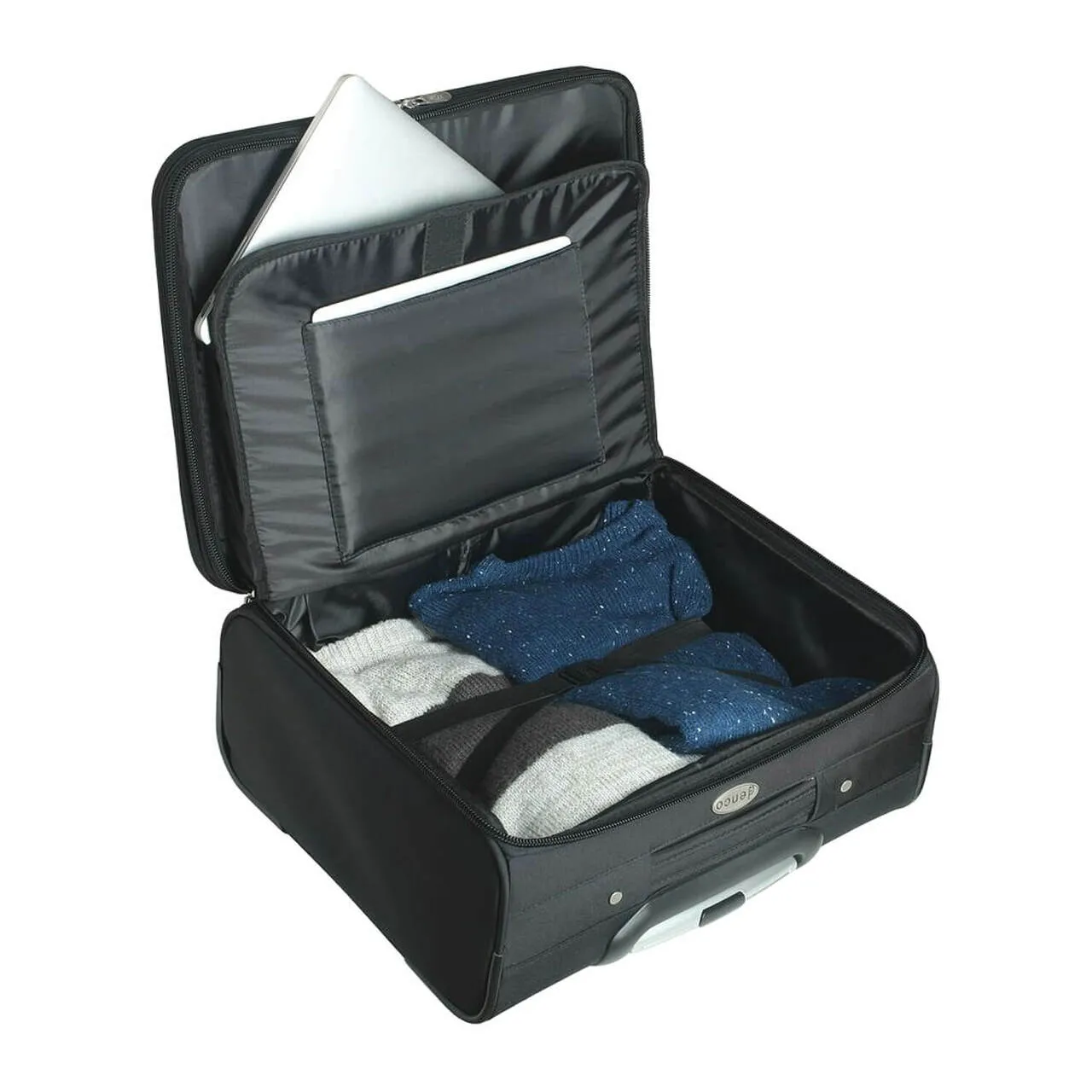 Washington State Cougars 14" Black Wheeled Laptop Overnighter