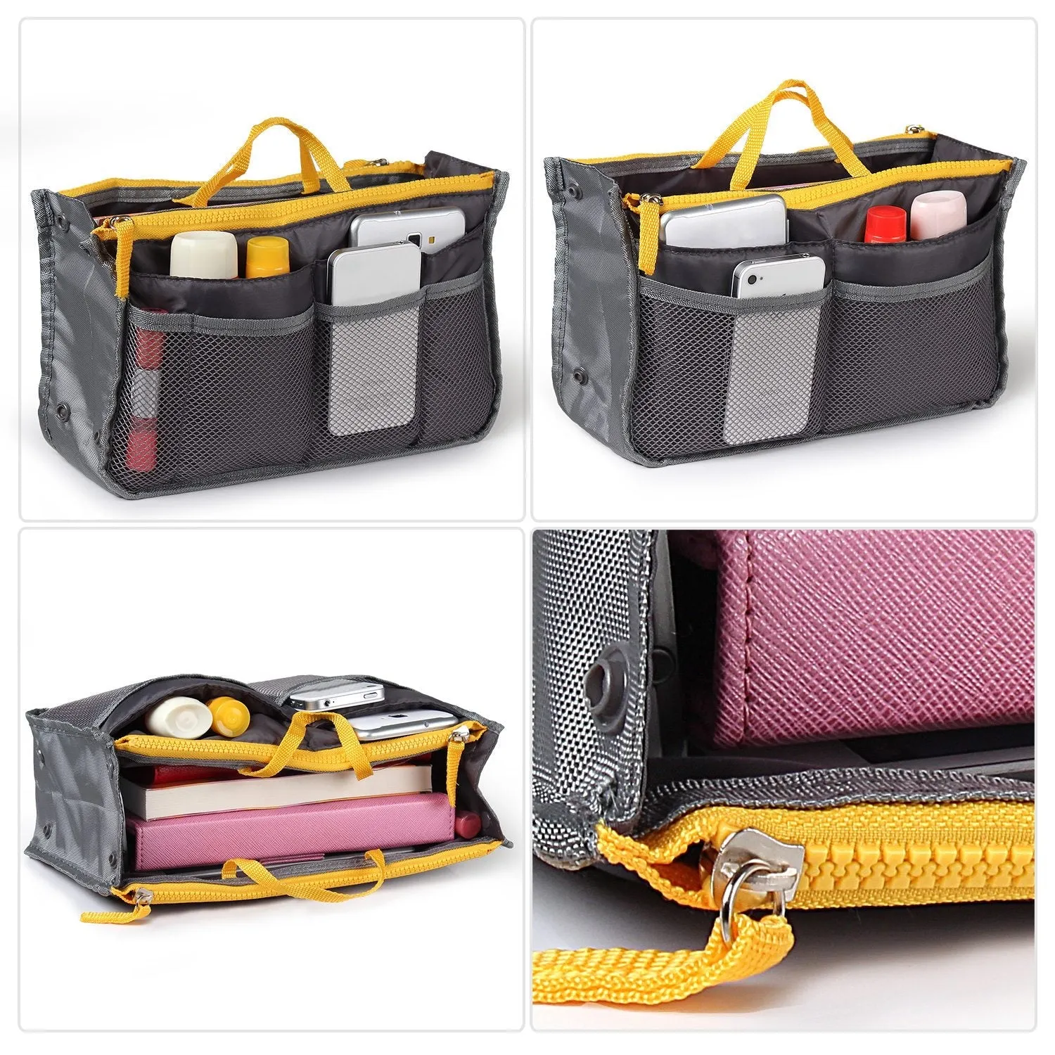 Women Lady Travel Insert Handbag Organizer Makeup Bags