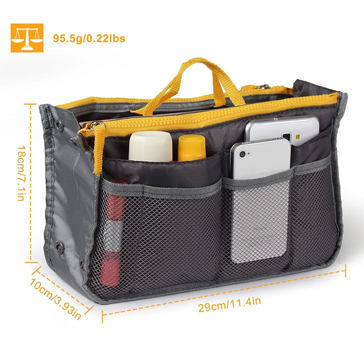 Women Lady Travel Insert Handbag Organizer Makeup Bags