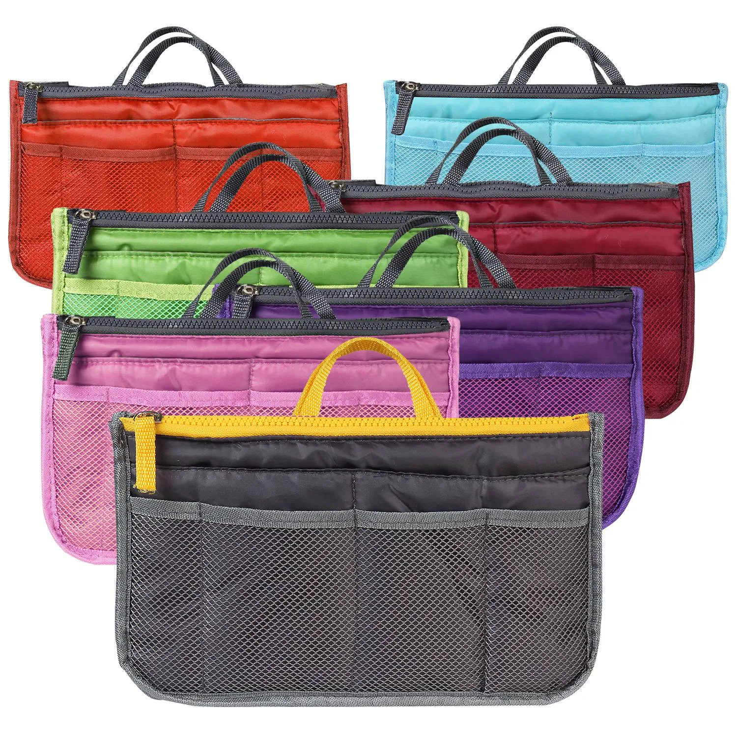 Women Lady Travel Insert Handbag Organizer Makeup Bags