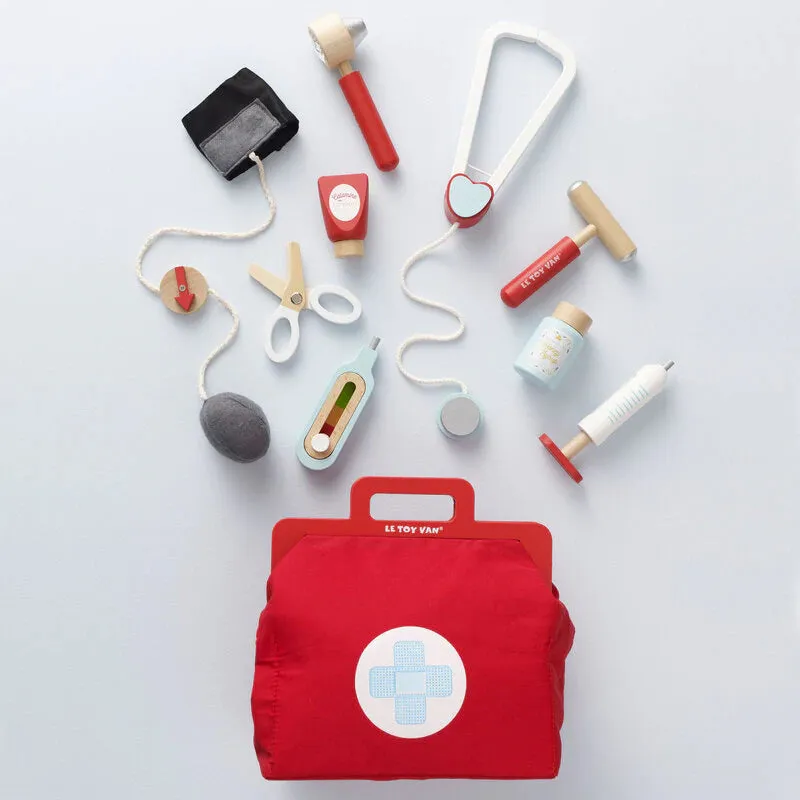 Wooden Doctor's Set with Bag
